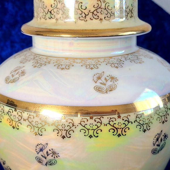 Kudo Toki Kitchen Kudo Toki Fancy China Ginger Jar Yellow And Gold